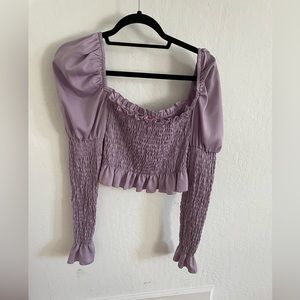 Delia*s lavender princess blouse